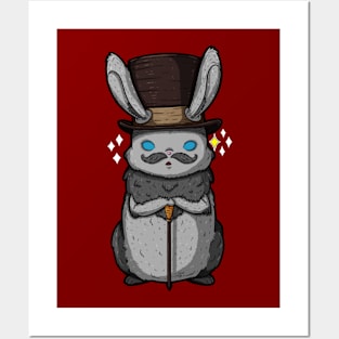 Top Hat Bunny Posters and Art